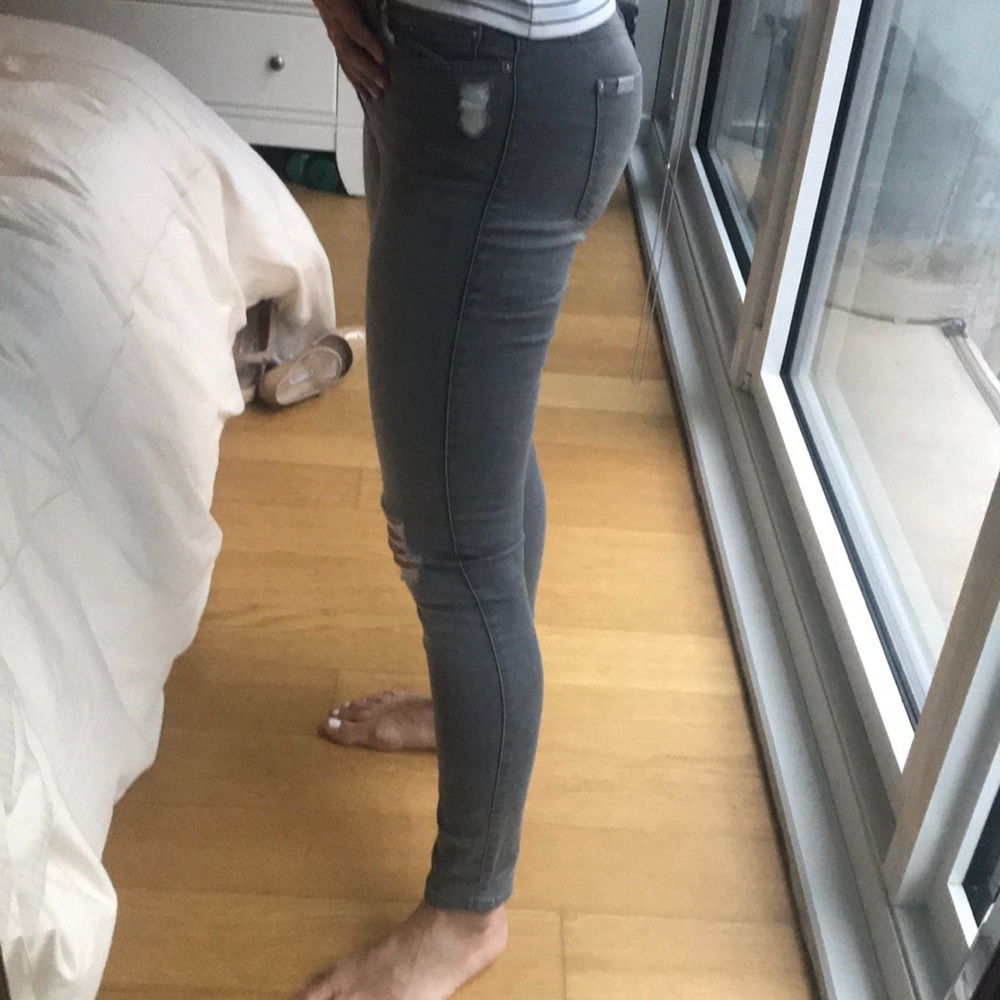 High waist ankle skinny 7 jeans
